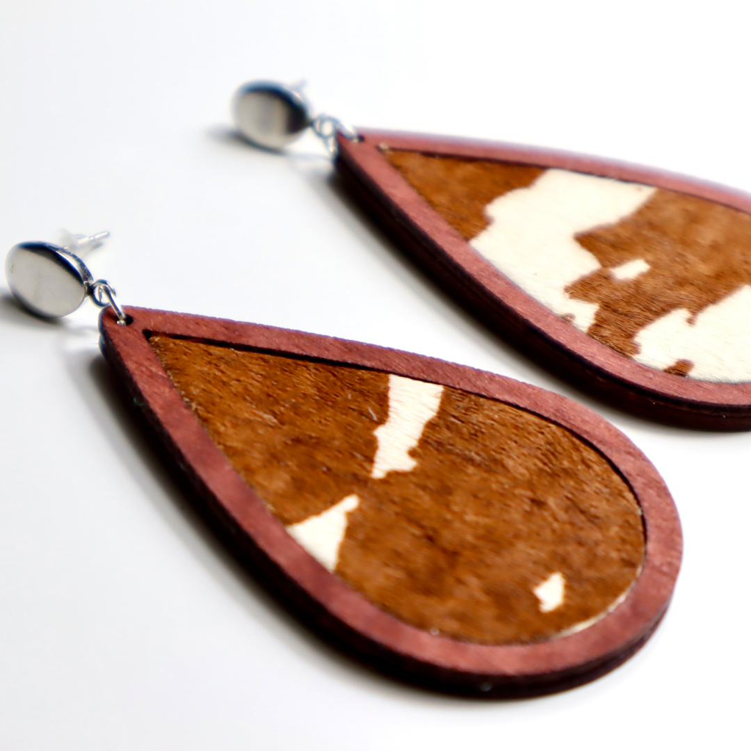 Cow Print Earrings