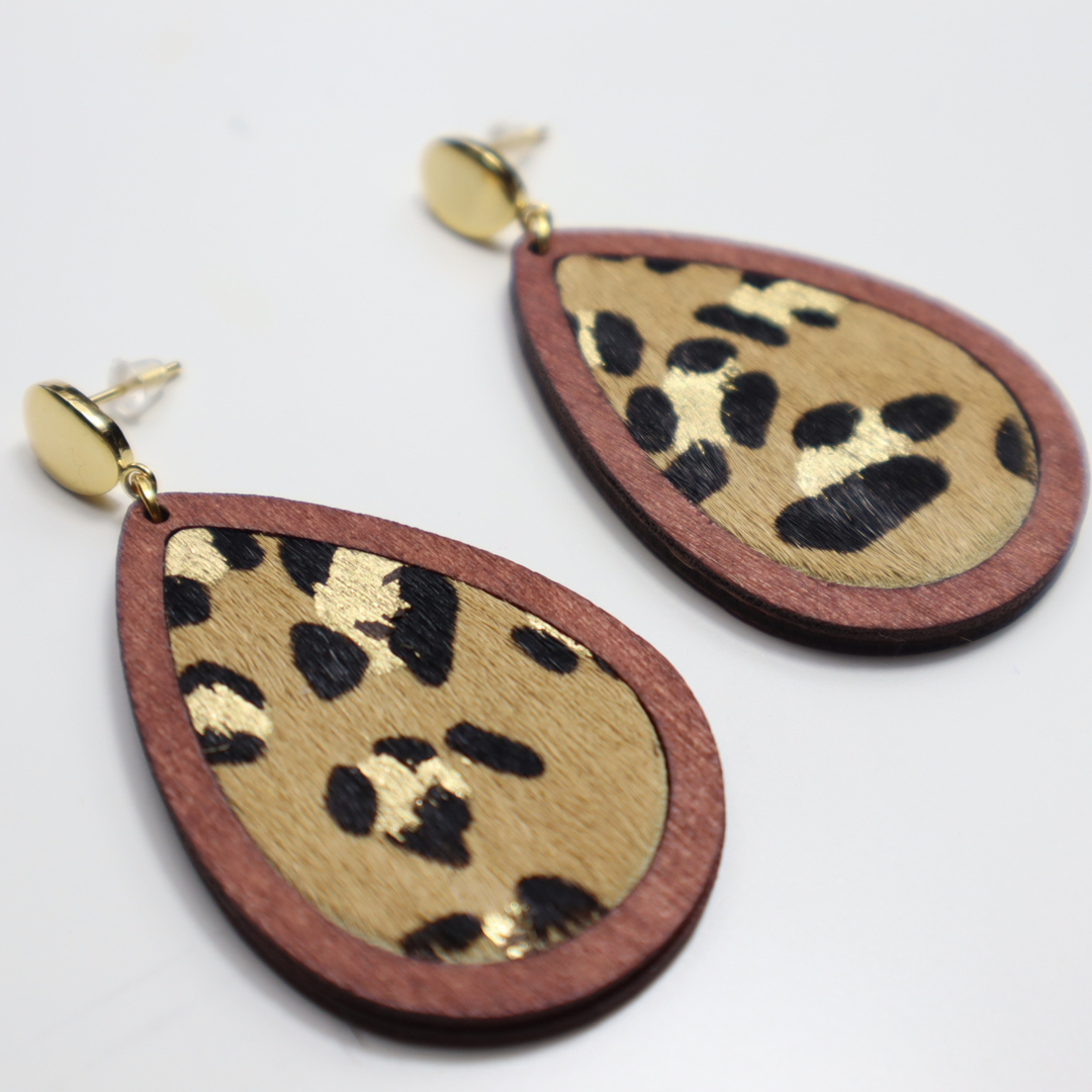 Leopard Print Earrings