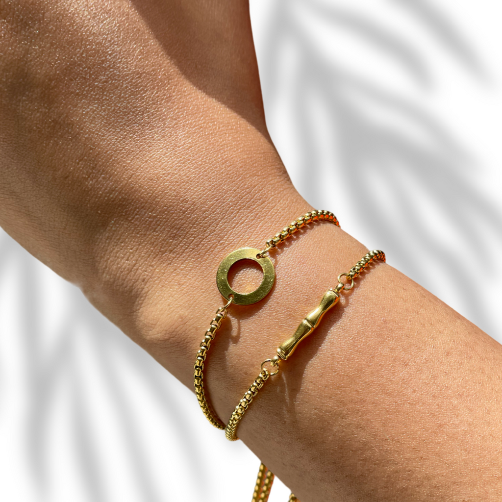 Gold Adjustable Rope Bracelet