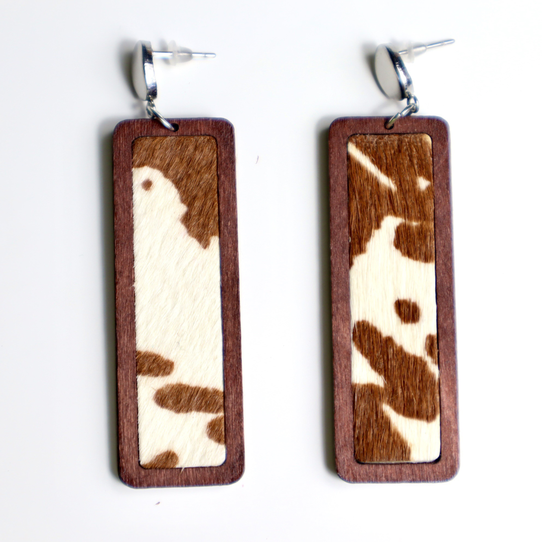 Cow Print Earrings