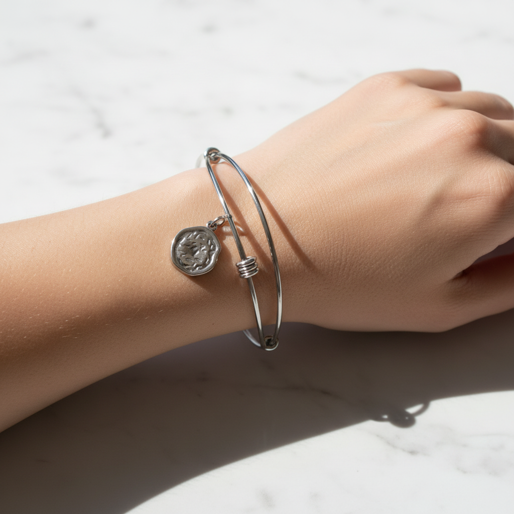Shield Charm Bracelet