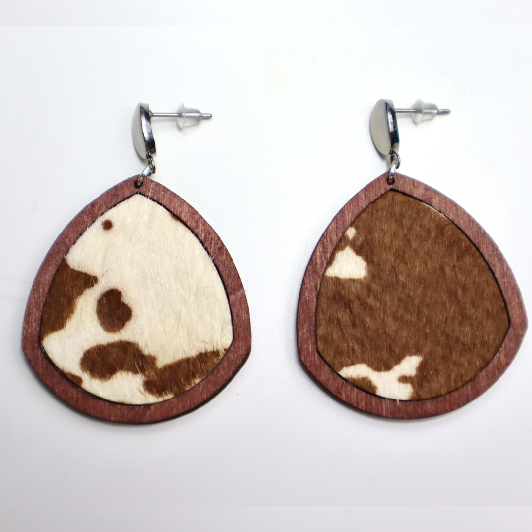 Cow Print Earrings