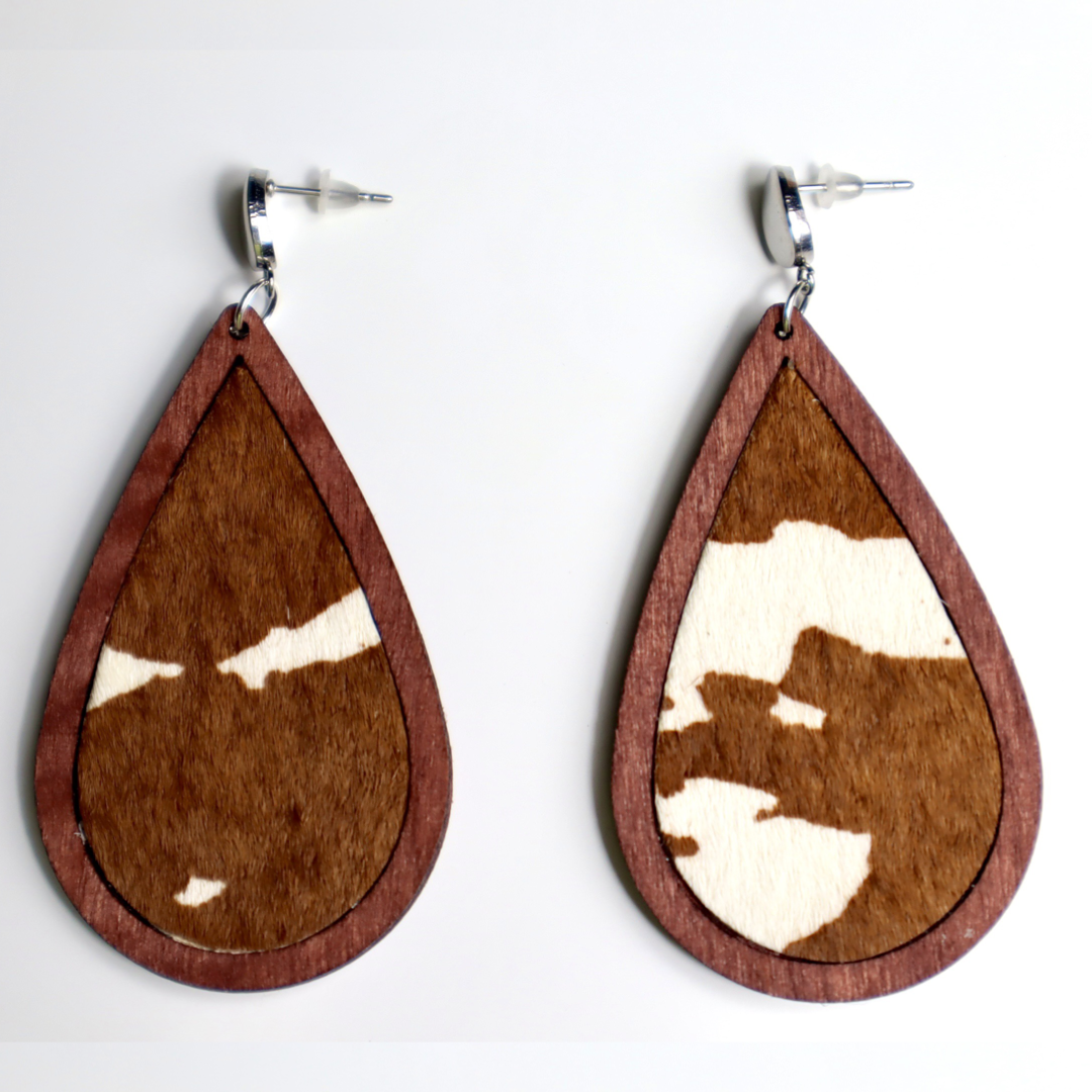 Cow Print Earrings