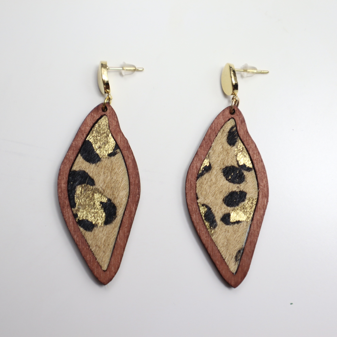 Leopard Print Earrings