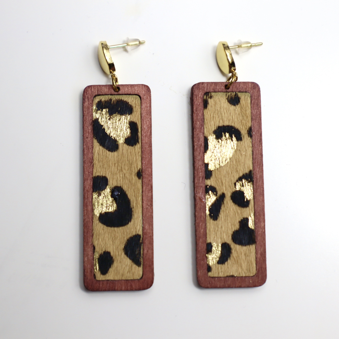 Leopard Print Earrings