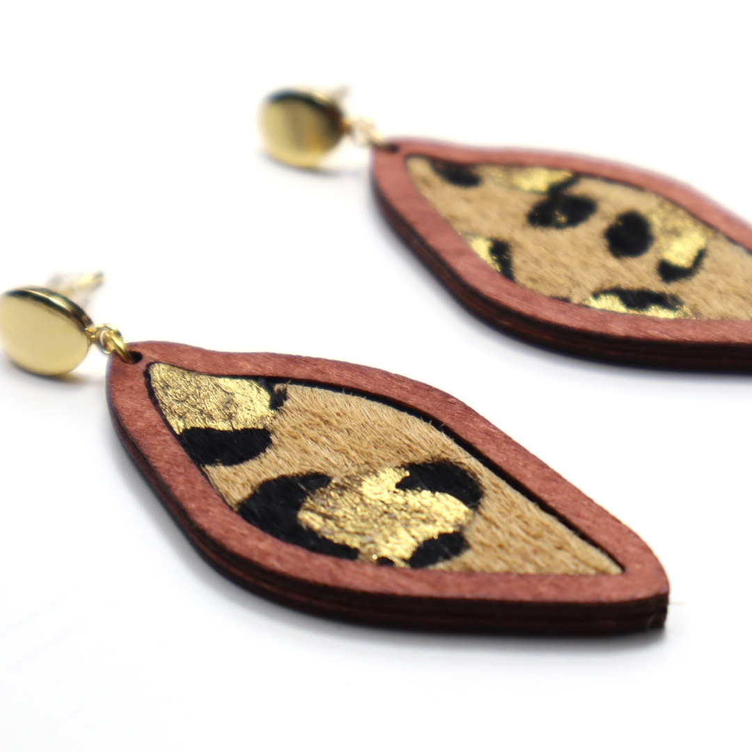 Leopard Print Earrings