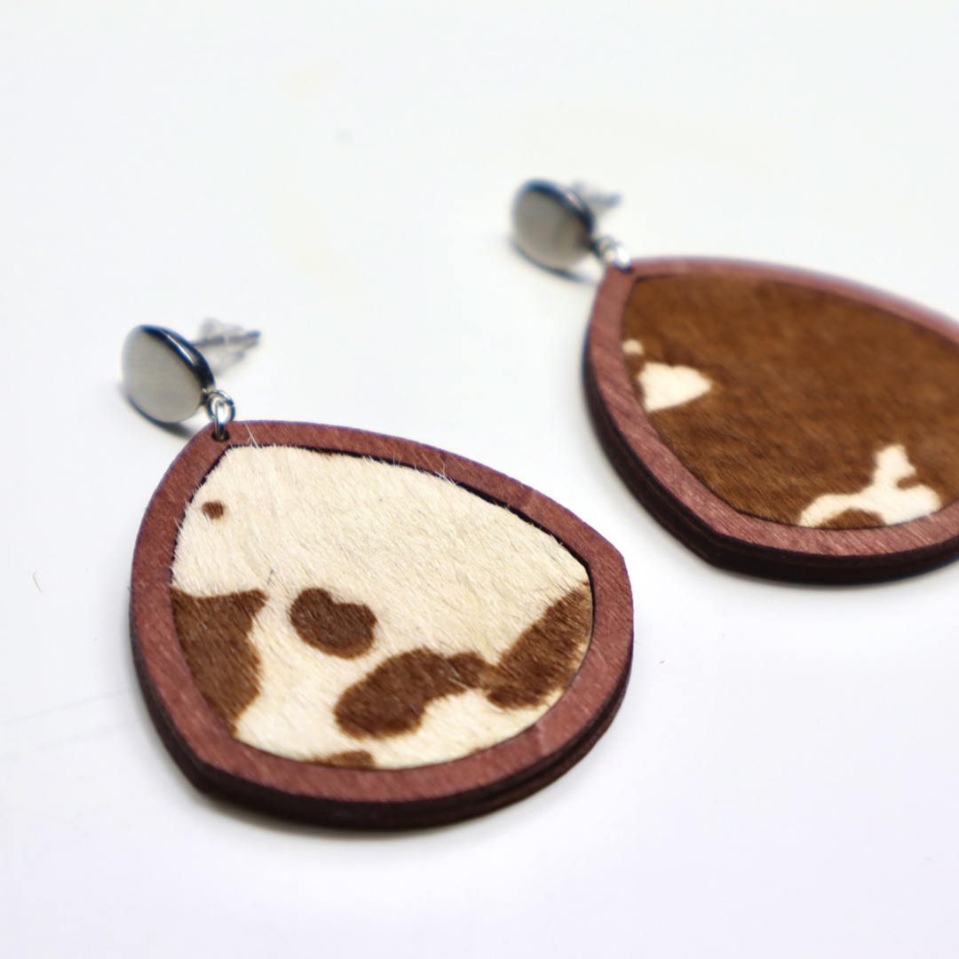 Cow Print Earrings