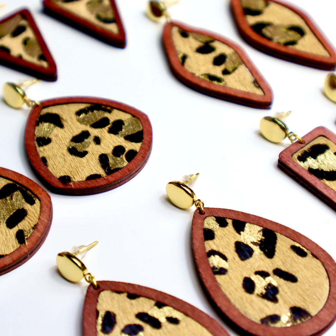 Leopard Print Earrings