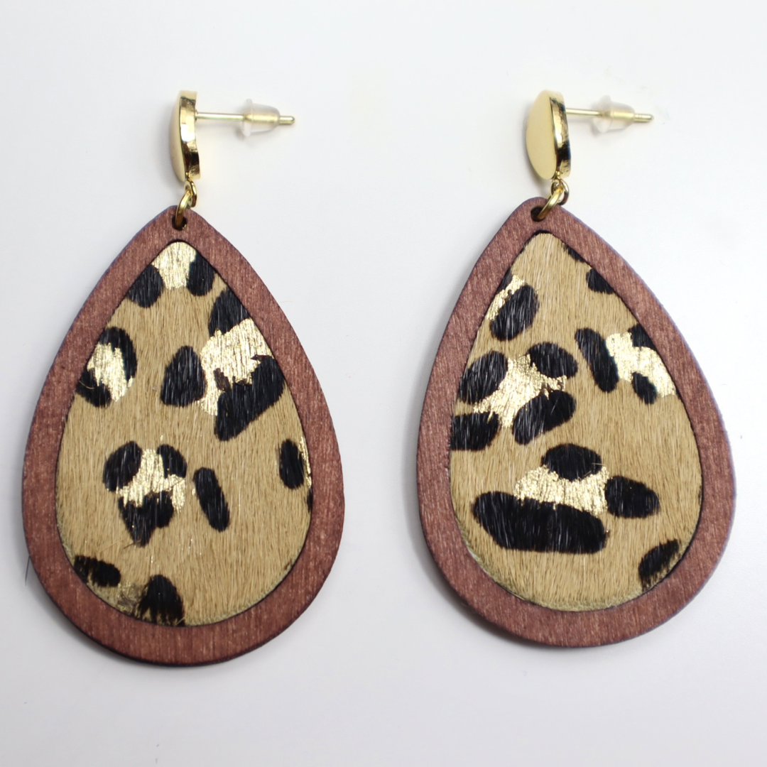 Leopard Print Earrings