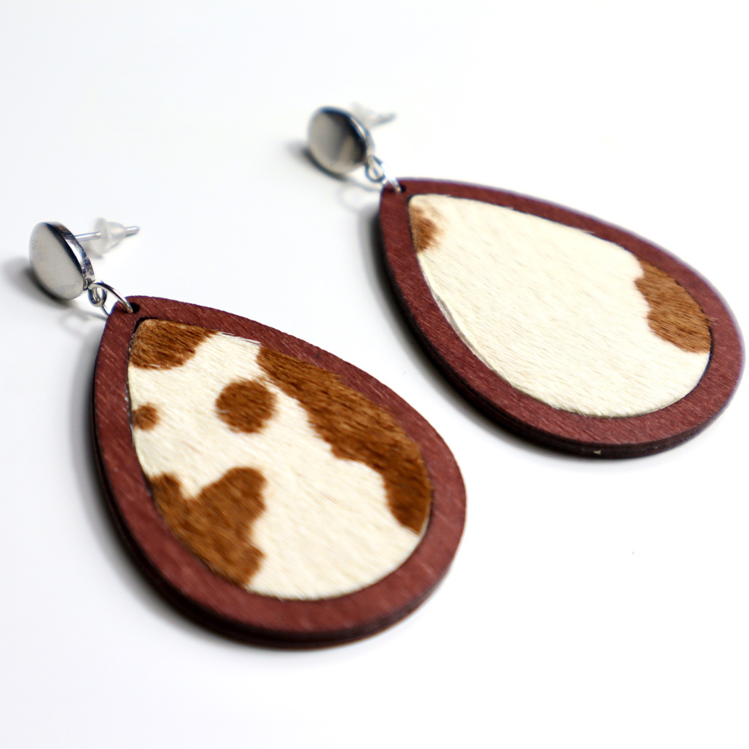 Cow Print Earrings