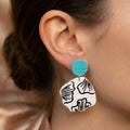 Daisy Stone Effect Earrings