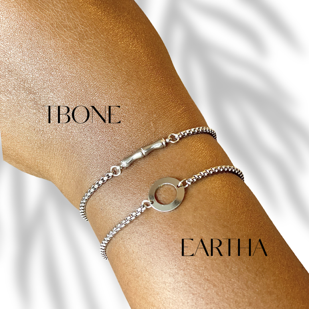 Silver Adjustable Rope Bracelet