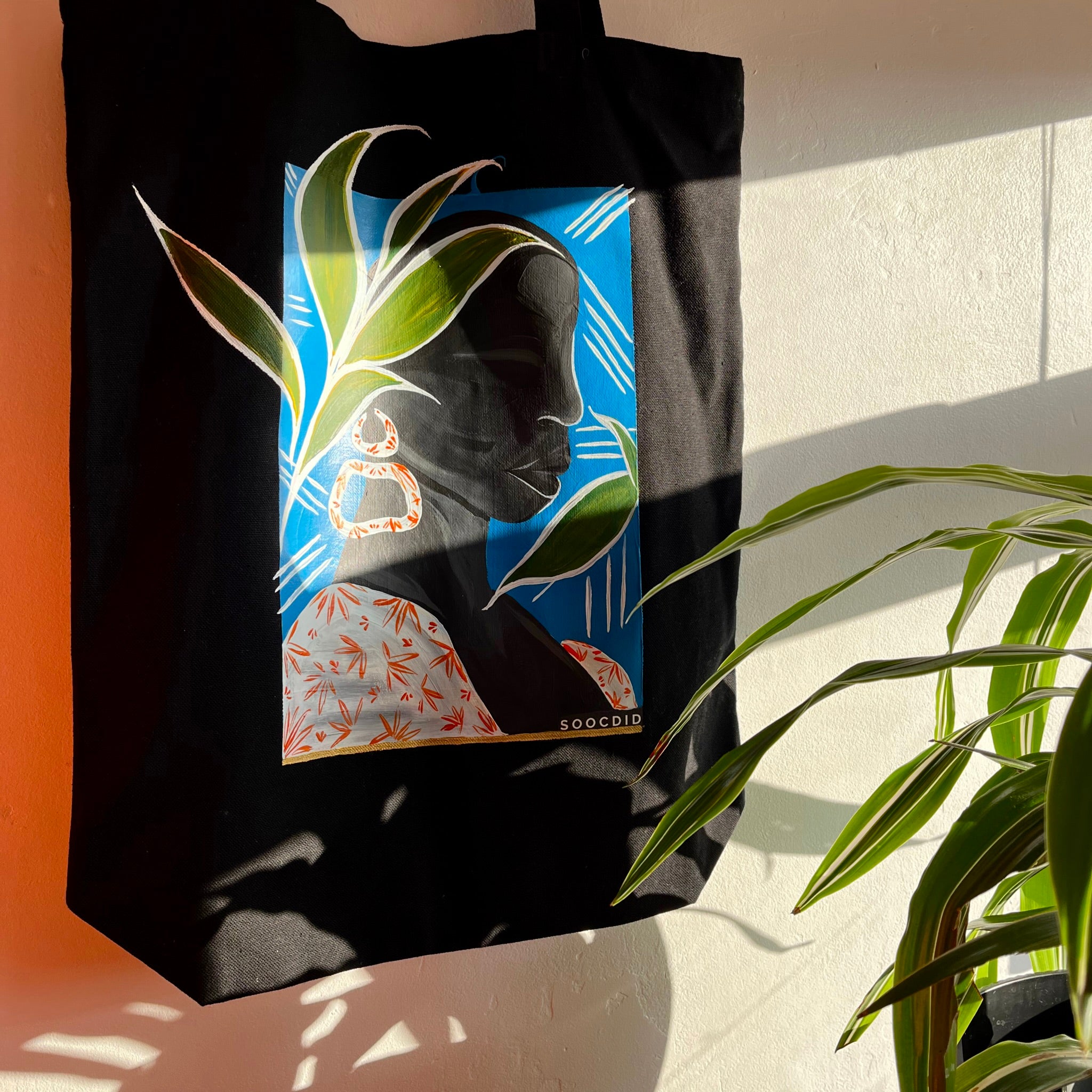 ‘Hidden’ Hand Painted Tote Bag