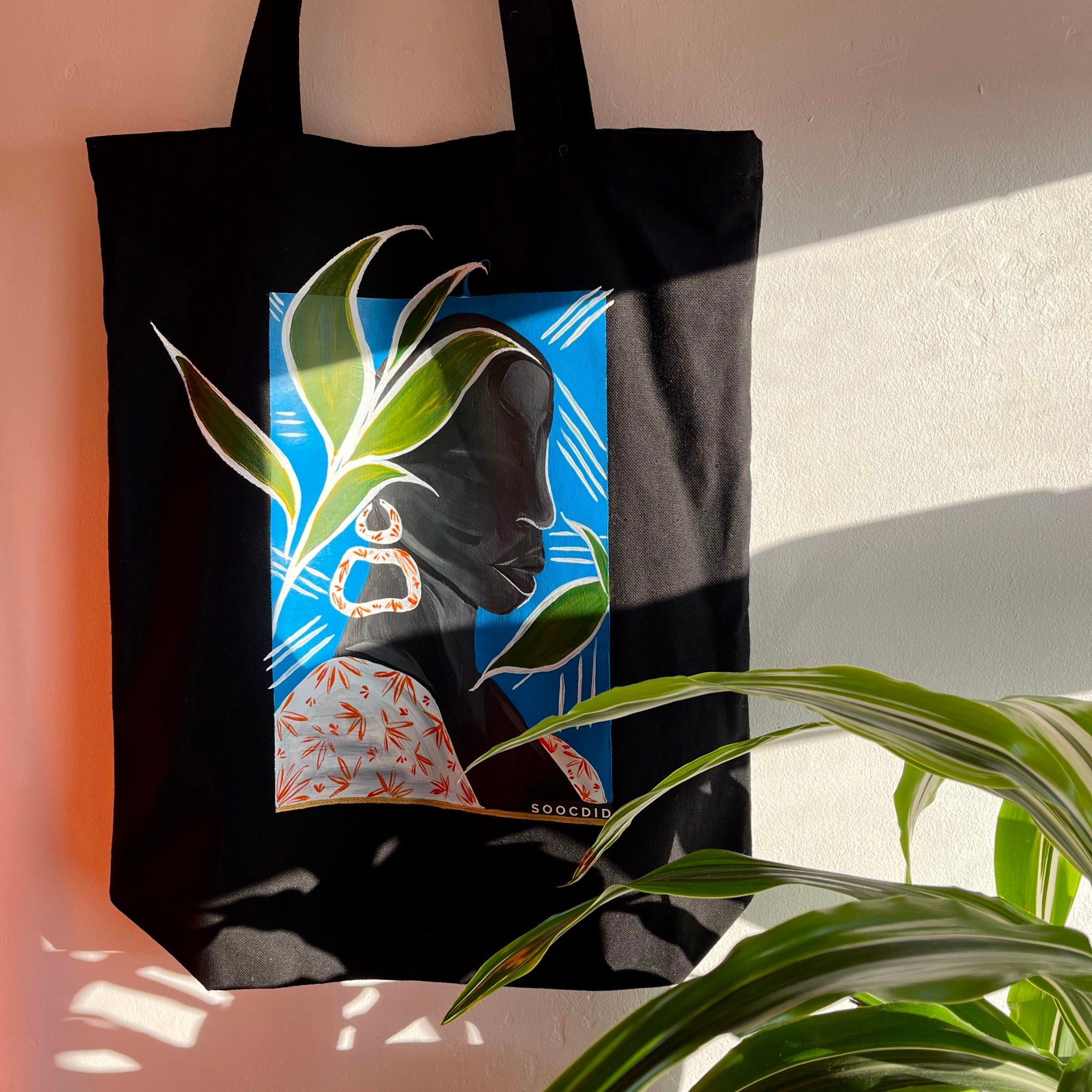 ‘Hidden’ Hand Painted Tote Bag