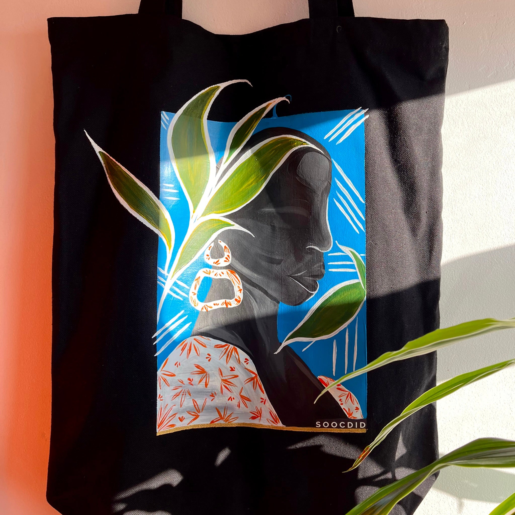 ‘Hidden’ Hand Painted Tote Bag
