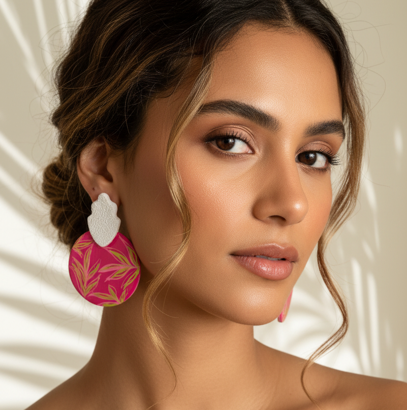 Botanical Rose Earrings