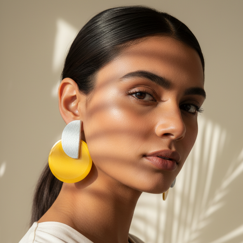 Yellow Cirmoon Earrings