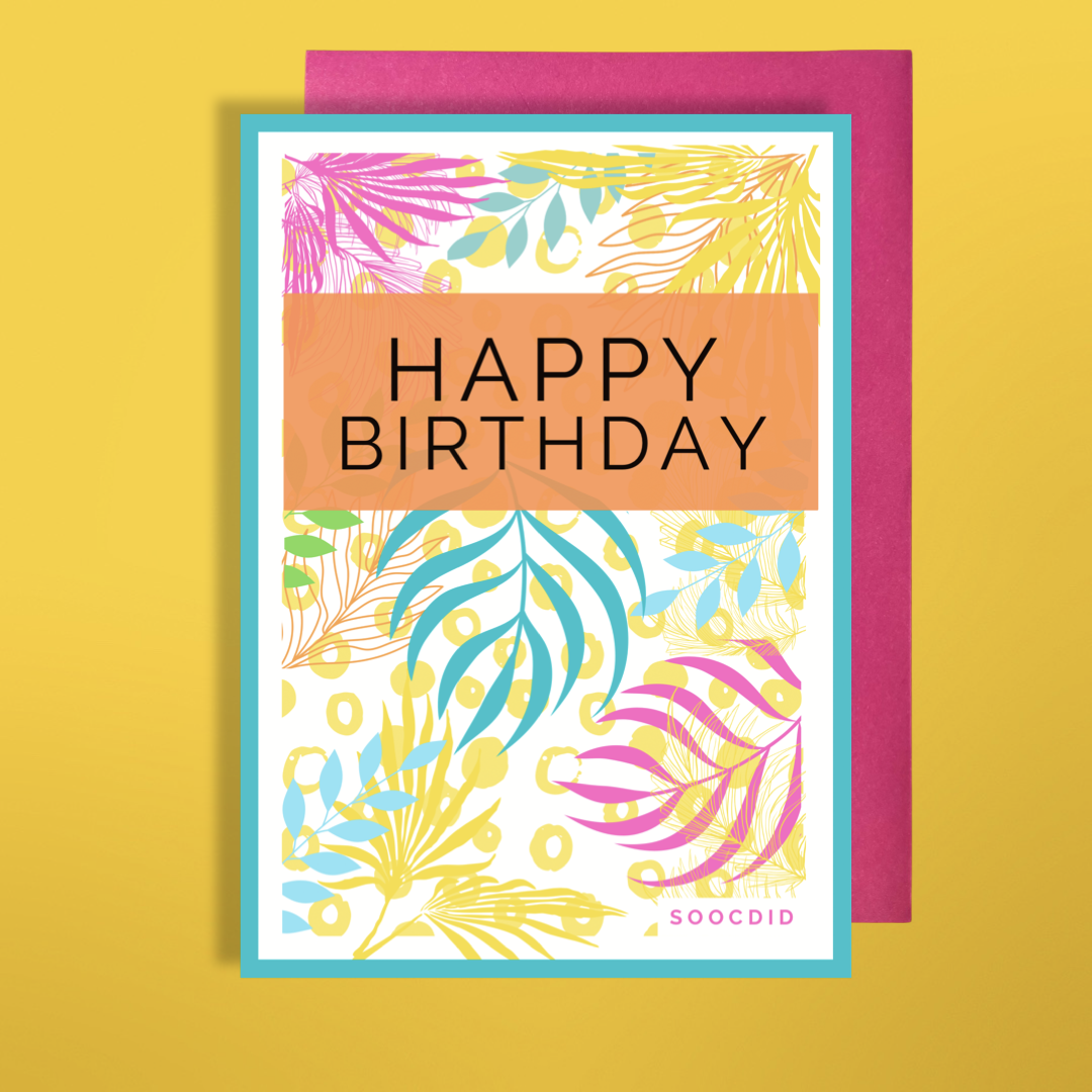 Floral Birthday Card