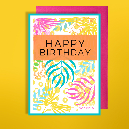 Floral Birthday Card