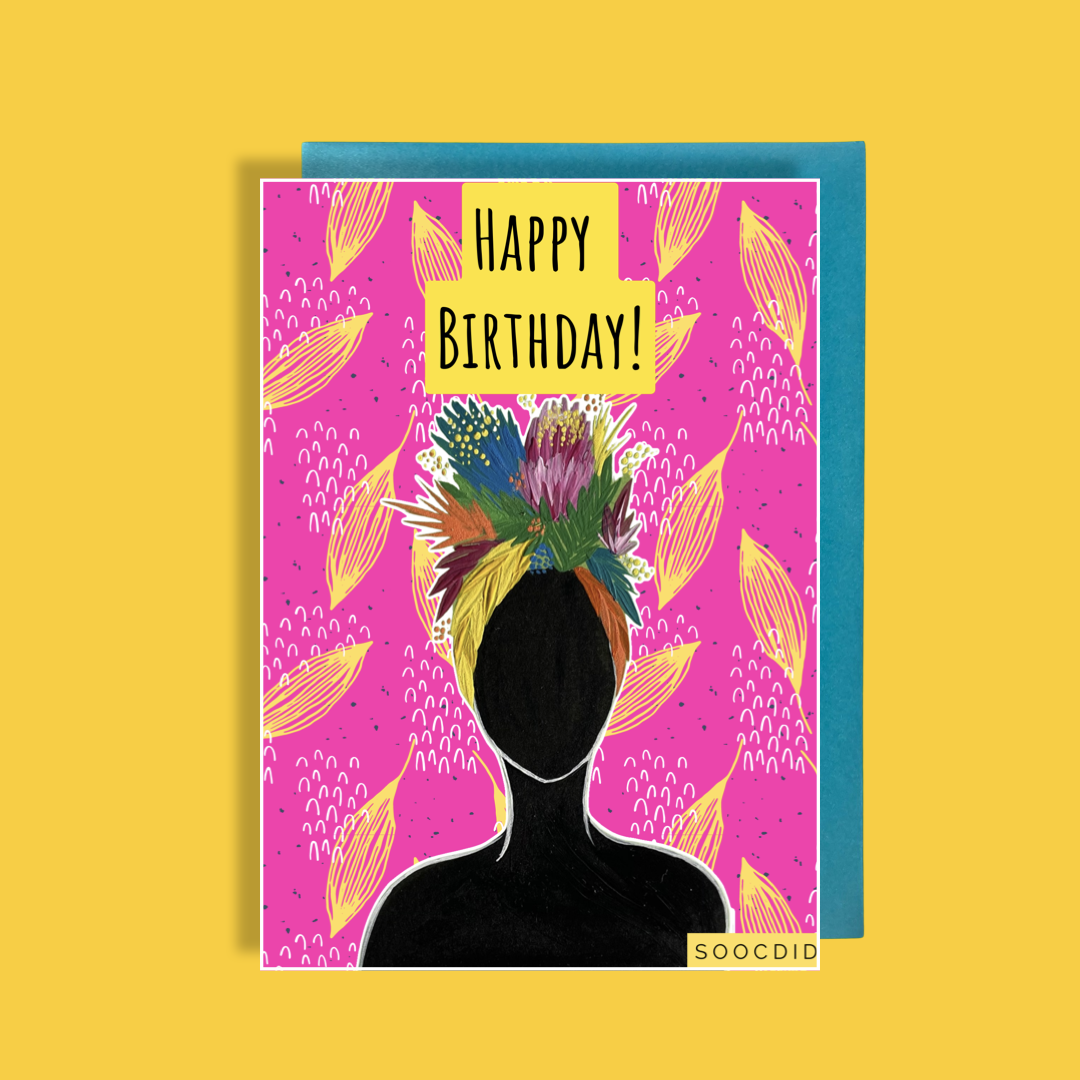 Flower Crown Birthday Card