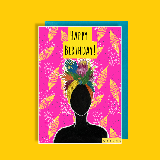 Flower Crown Birthday Card