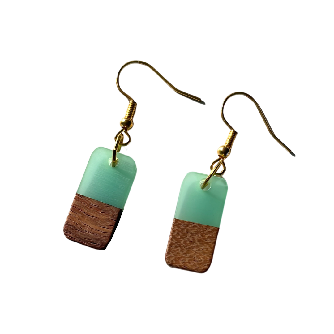 Rectangular Drop Earrings