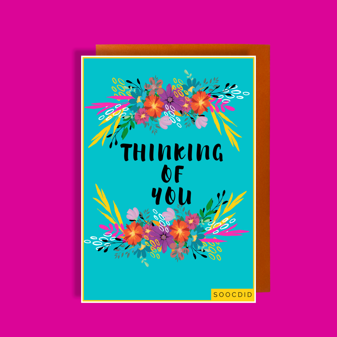 Floral Thinking Of You Card